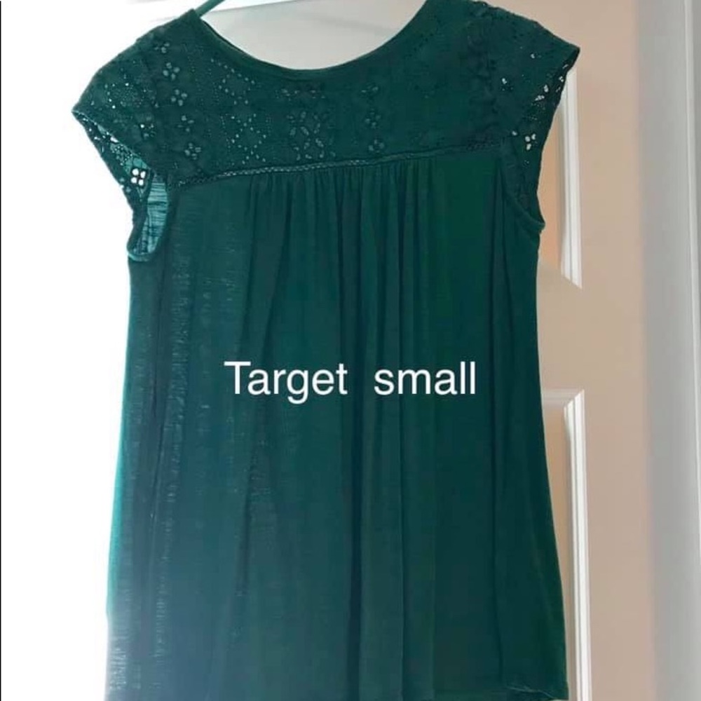 Green Short Sleeve Top